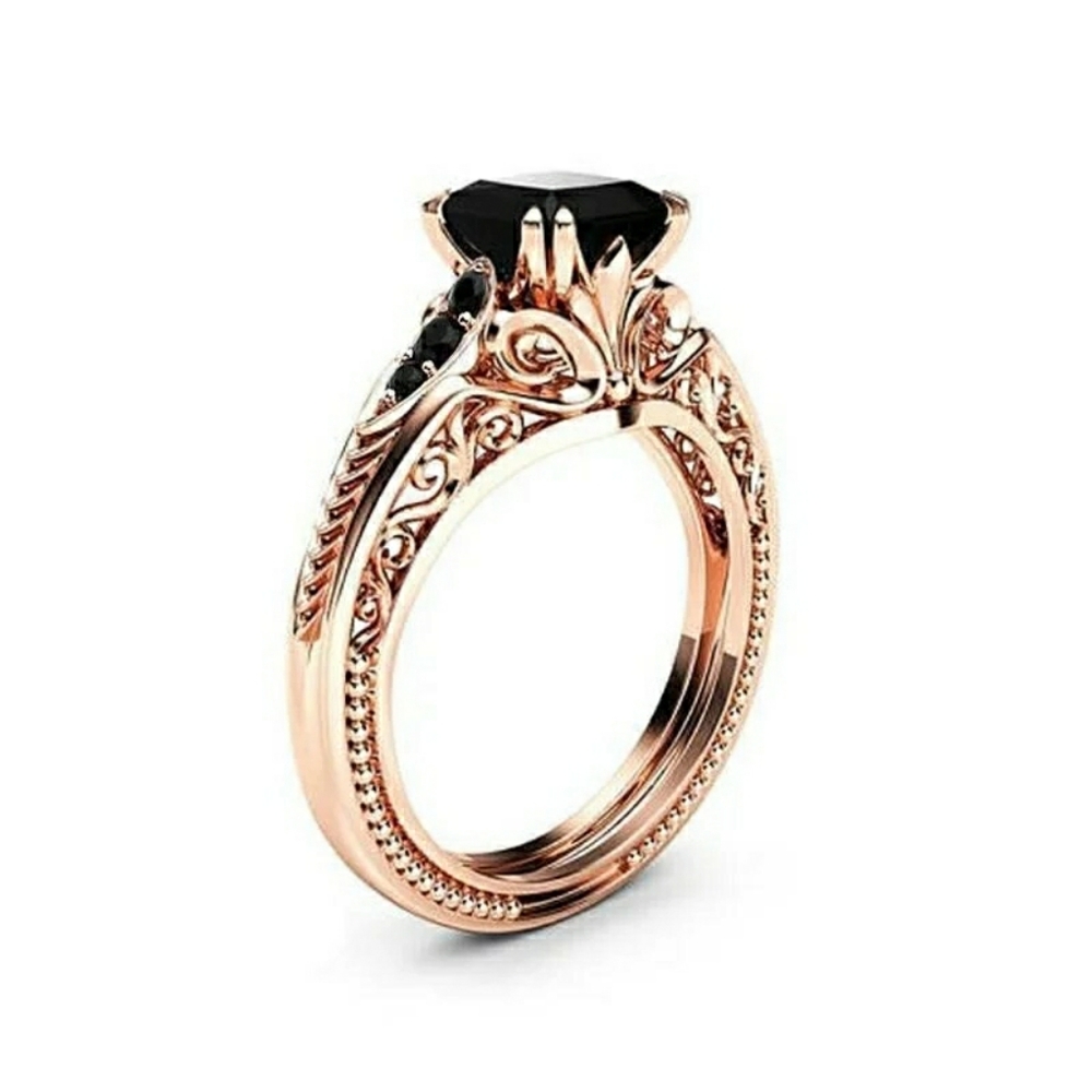 New Black Zirconia Ring - Picture 2 of 5